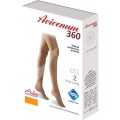 Avicenum 360 medyczne pończochy samonośne, czubek zamknięty, z koronką